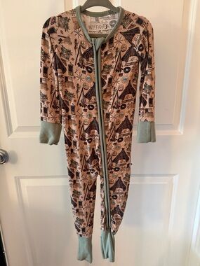 WildWoven Bamboo Camp Print Convertible Zippy size 12-18M